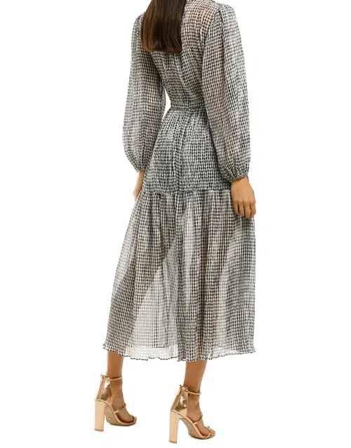 Bec & Bridge Nadine Midi Dress Black/White Size 12 - Image 2