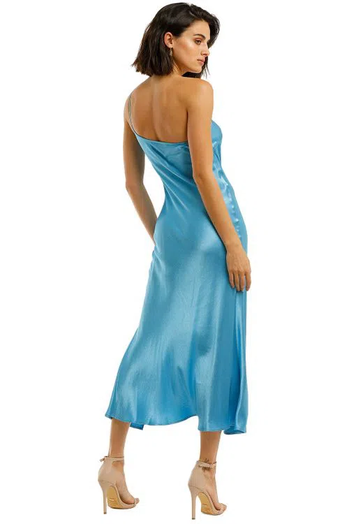 Bec and Bridge Frederic Asym Midi in Azure Blue Size 10 - Image 3
