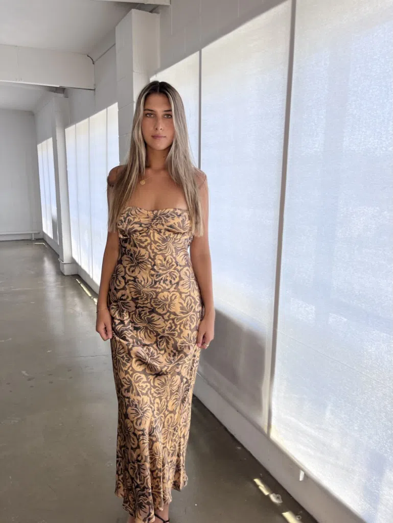 Bec and Bridge Samara Print Strapless Dress Print Size 8 - Image 5