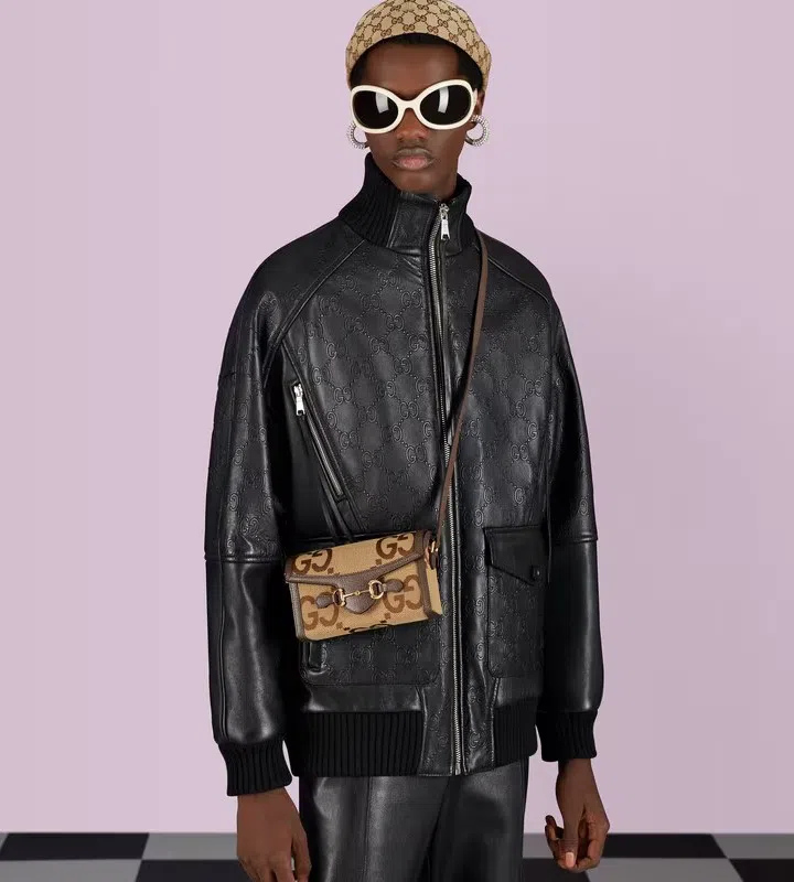 Gucci Horsebit 1955 Jumbo GG Mini Bag - Image 3