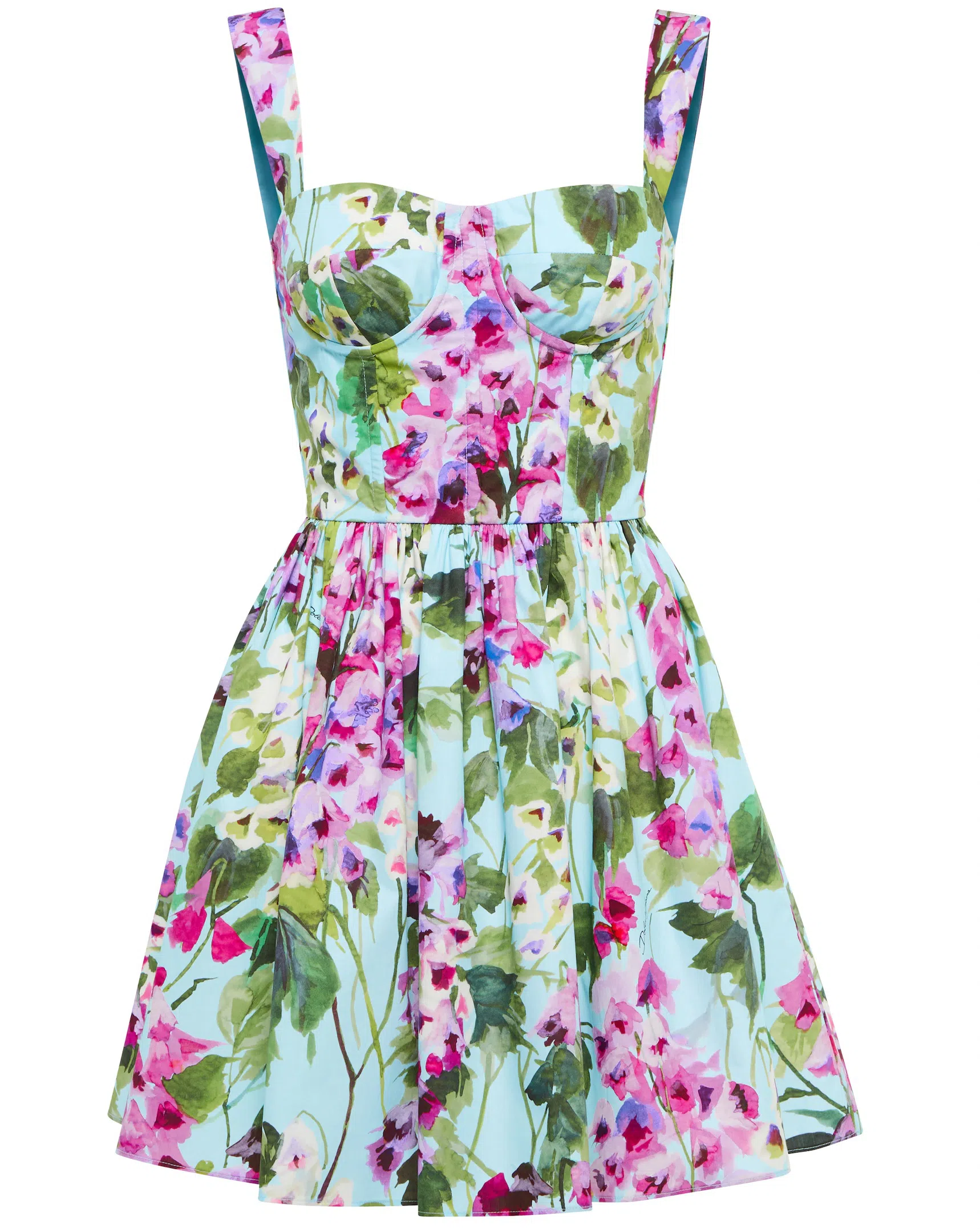 Dolce & Gabbana Floral Cotton Print Dress IT40 Multi-colored Size AU 8 - Image 4