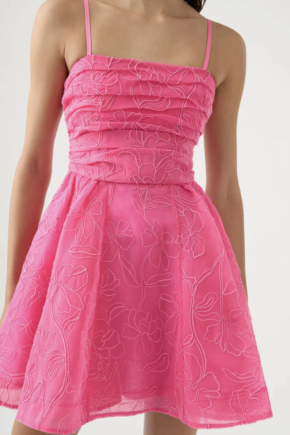 Aje Evangeline Cornelli Mini Dress Protea Pink Size 10 - Image 2