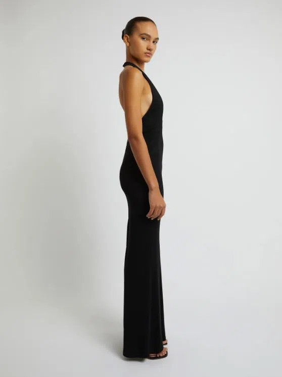 Christopher Esber Tailored Slope Halter Black Dress Size AU 6  - Image 6