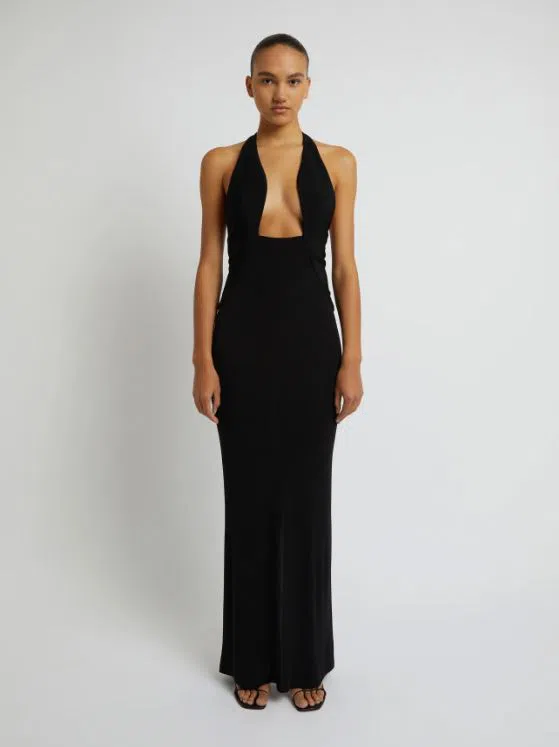Christopher Esber Tailored Slope Halter Black Dress Size AU 6  - Image 5