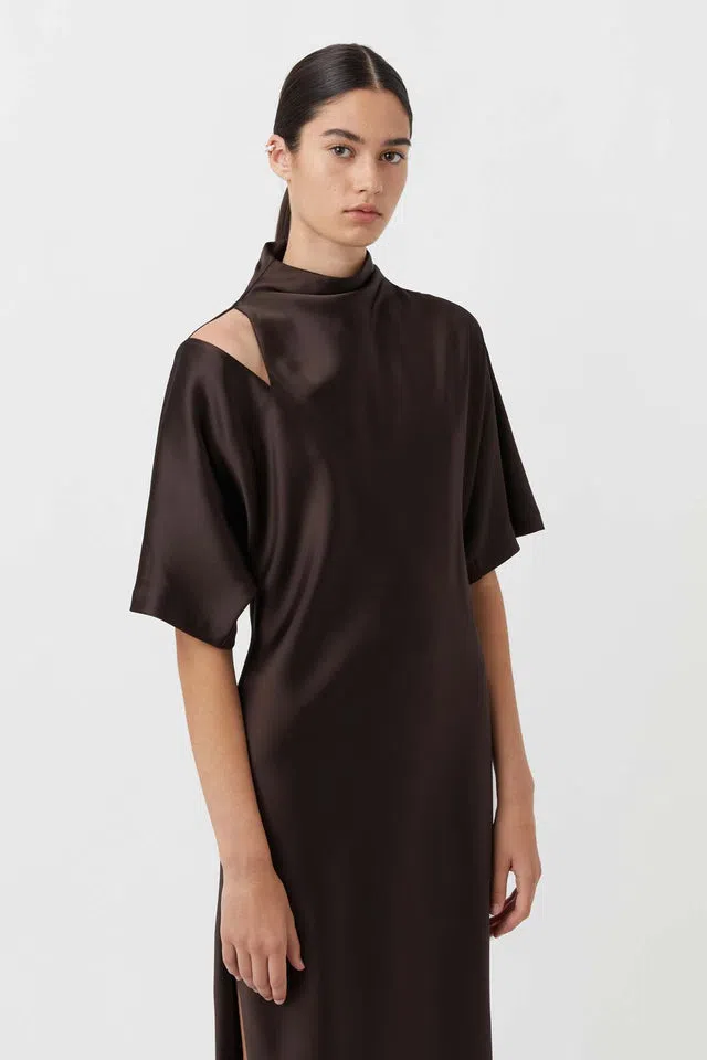Camilla & Marc Sorrell Maxi Dress in Chocolate Size 14 - Image 2
