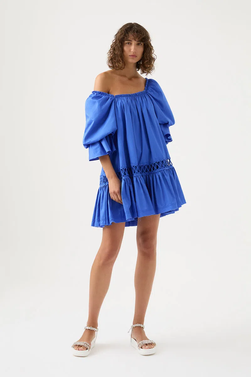 Aje Inspiration Mini Dress in Blue Size 10 - Image 1