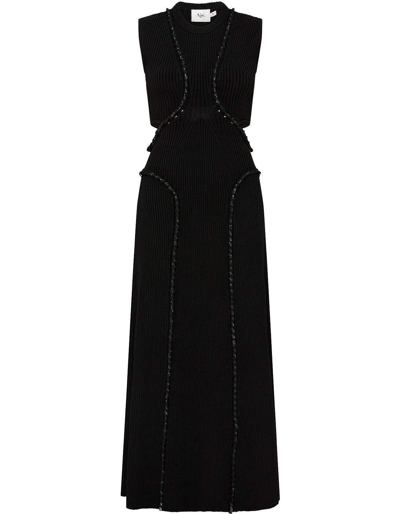 Aje Arp Cut Out Midi Dress Black Size 10 - Image 4