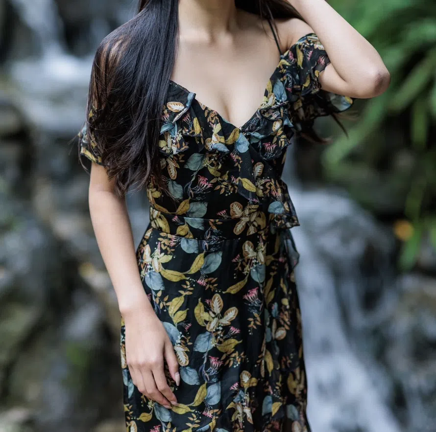 Nicholas Ava Floral Wrap Dress Floral Size 6 - Image 3