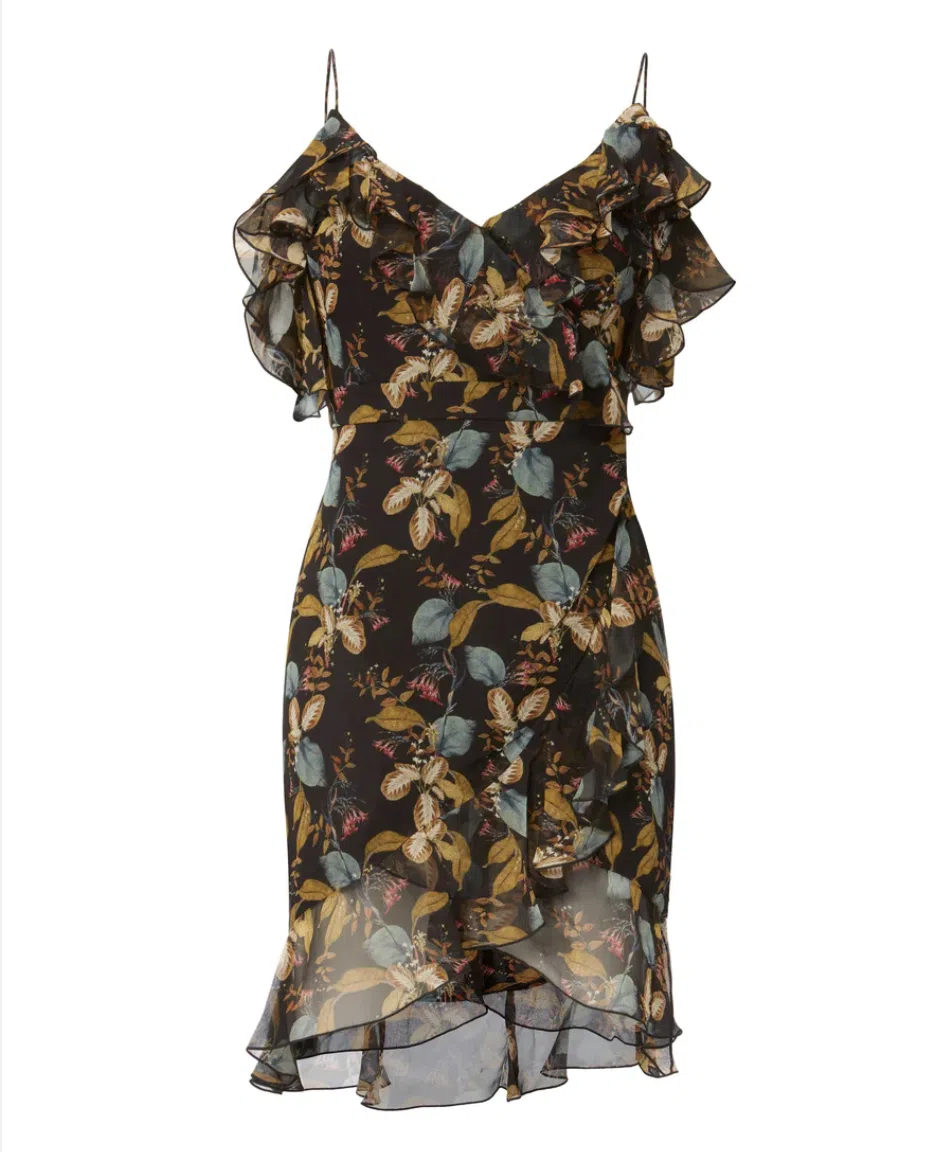 Nicholas Ava Floral Wrap Dress Floral Size 6 - Image 5