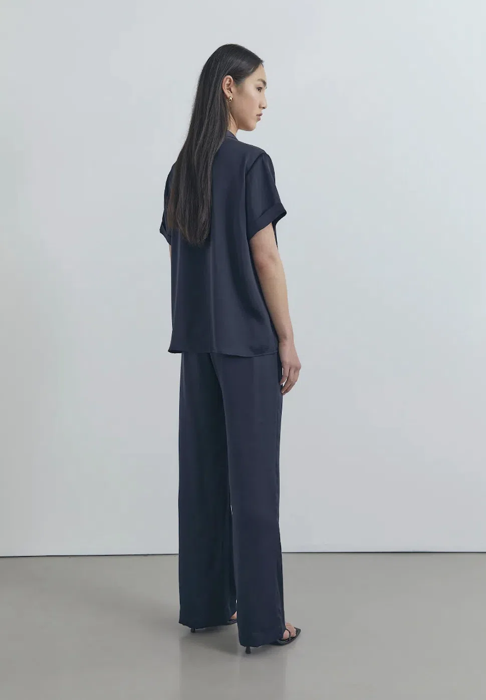 Viktoria & Woods Hallelujah Shirt and Chauffeur Trouser Set Navy Size 0-1/AU 6-8 - Image 3