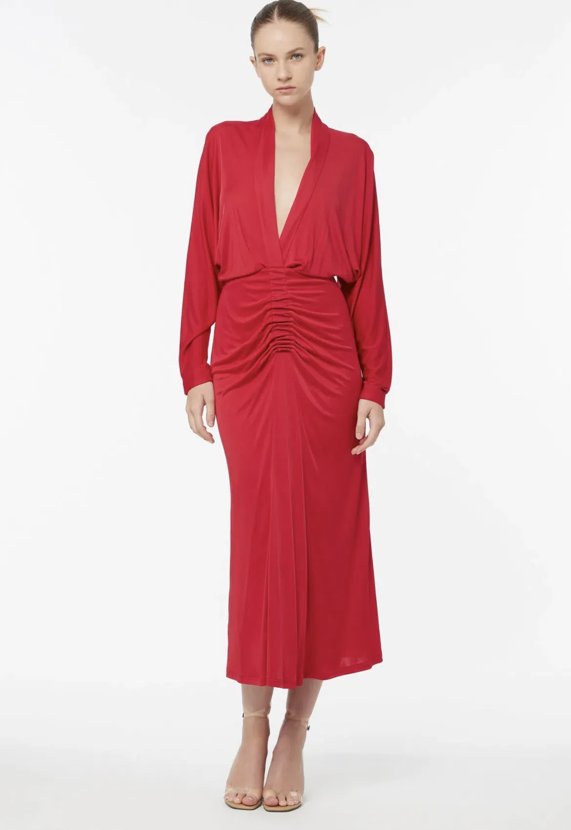 Manning Cartell Silk Jersey Midi Dress Size 10 - Image 1