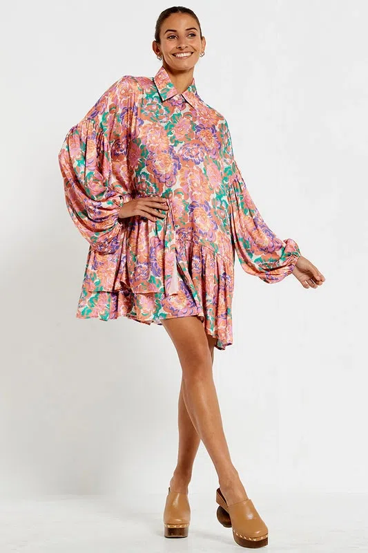 Bohemian Traders Winter Genoa Mini in Peony Floral Size AU 18 - Image 2