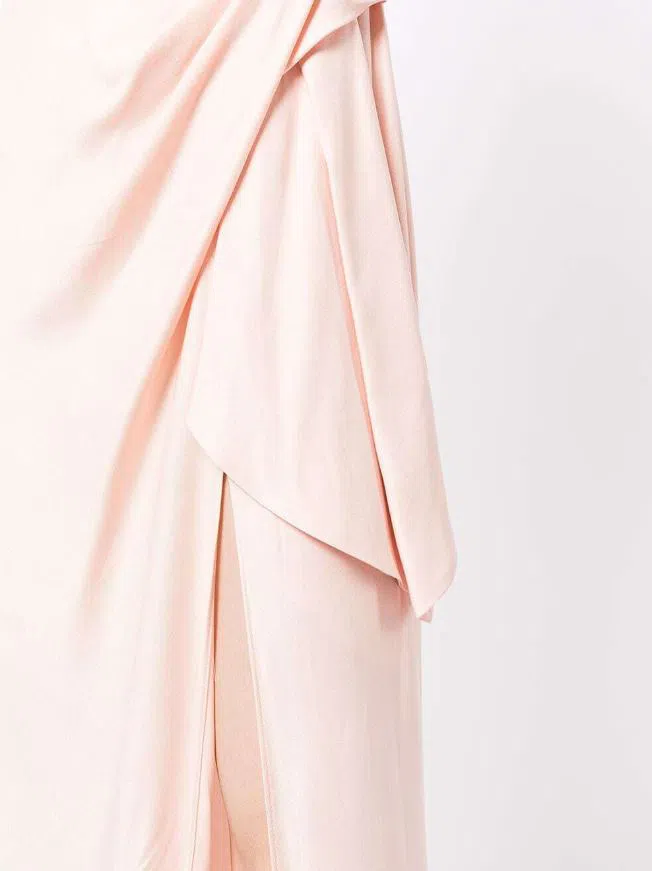 Manning Cartell Asymmetrical Games Strapless Gown Blush Size 8 - Image 5