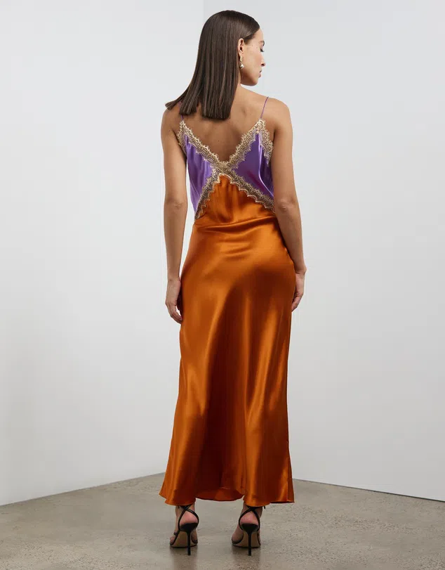 Ginia Sadie Midi Dress Amethyst/Sunset Size S / Au 8 - Image 6