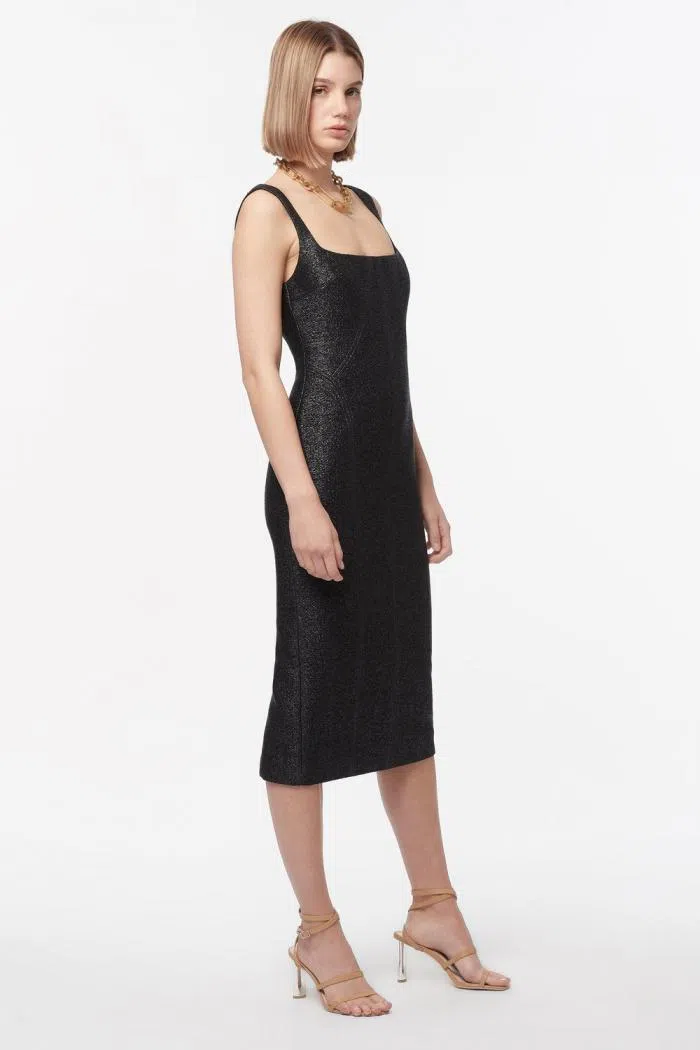 Manning Cartell Neo Classic Midi Dress Black Size 10 - Image 3