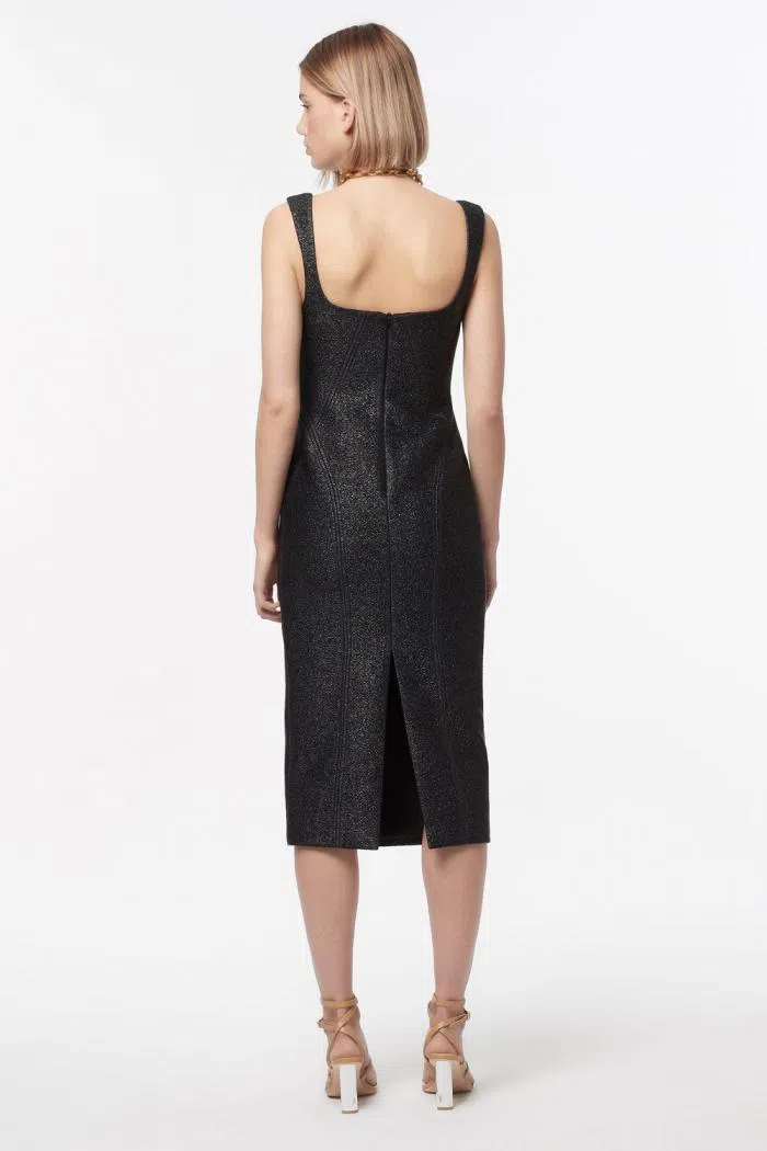 Manning Cartell Neo Classic Midi Dress Black Size 10 - Image 4