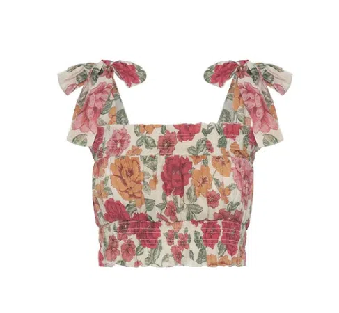 Kivari Camela Shirred Crop top and Maxi Skirt Floral Size 14 - Image 8