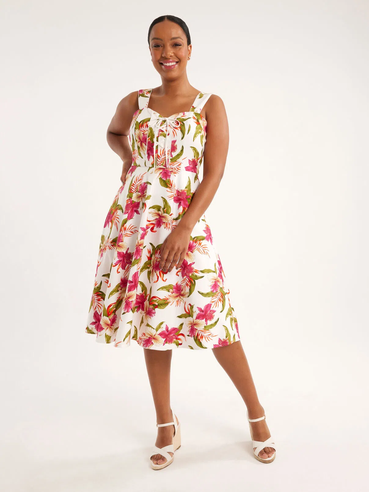 Review Club Tropicana Prom Dress Floral Size AU 16 - Image 1