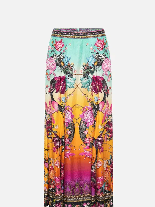 Camilla Panelled Flared Long Skirt "Viper Room" Print Size XL / AU 16 - Image 4