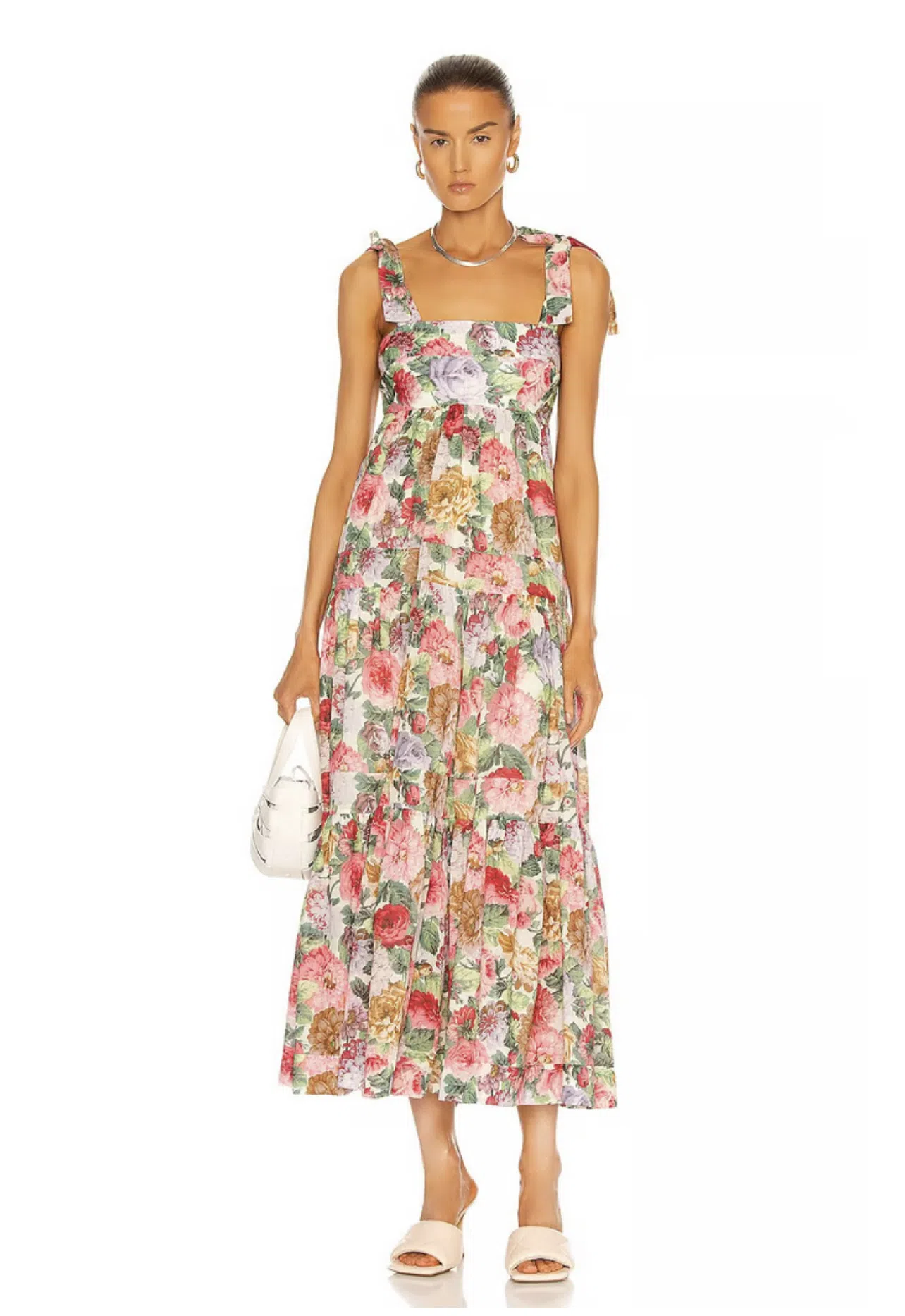 Zimmermann Mae Tie Shoulder Dress Floral Size 1 / Au 10 - Image 1