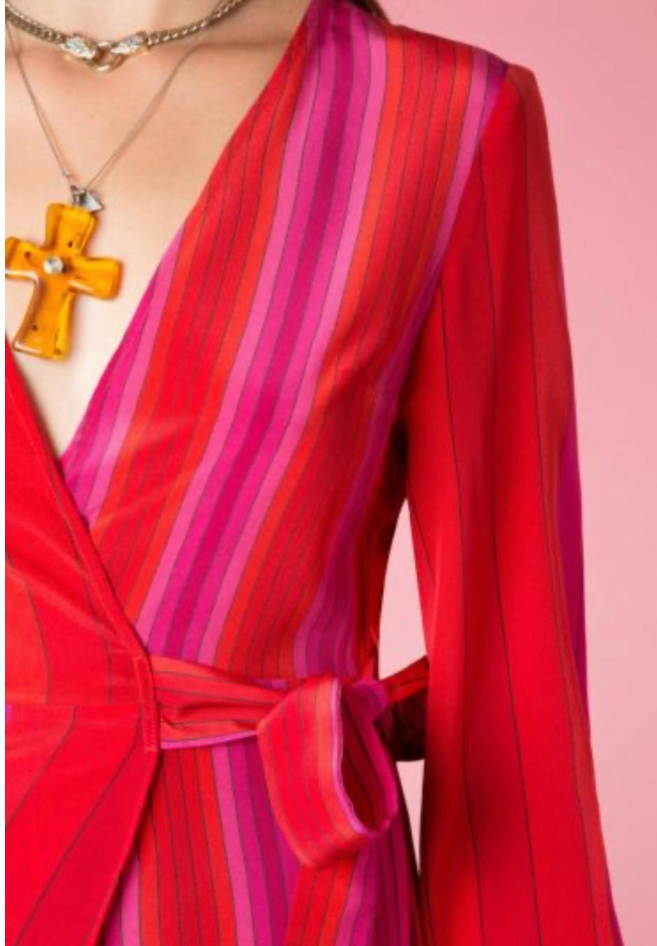 Rixo London Marni Studio Stripe Size AU 12 - Image 5