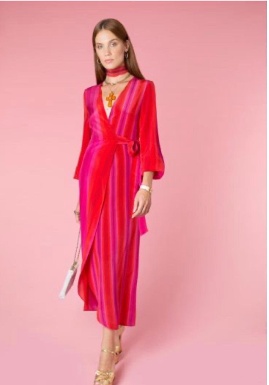 Rixo London Marni Studio Stripe Size AU 12 - Image 3