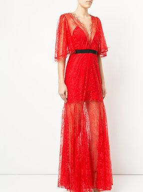 Alice McCall Look Good Feel Good Gown Red Lace Size 14 - Image 1