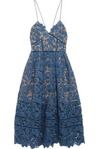Self Portrait Azealea Dress Blue Size 14 - Image 3