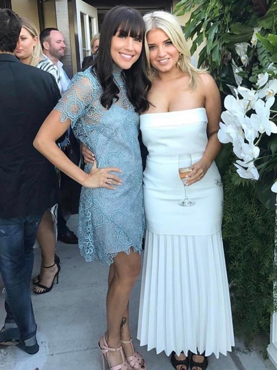 Self Portrait Peep Back Mini Dress - Icey Blue size 14 - Image 2