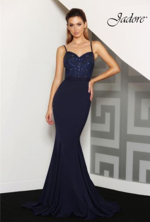 Jadore J8081 Navy formal dress - Image 1