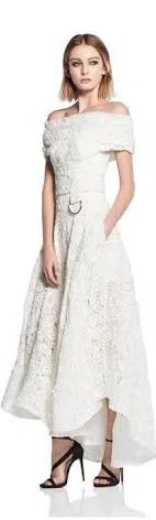 Toni Maticevski Embrace Band Bodice & Promising Full Skirt Set White Size 8 - Image 4