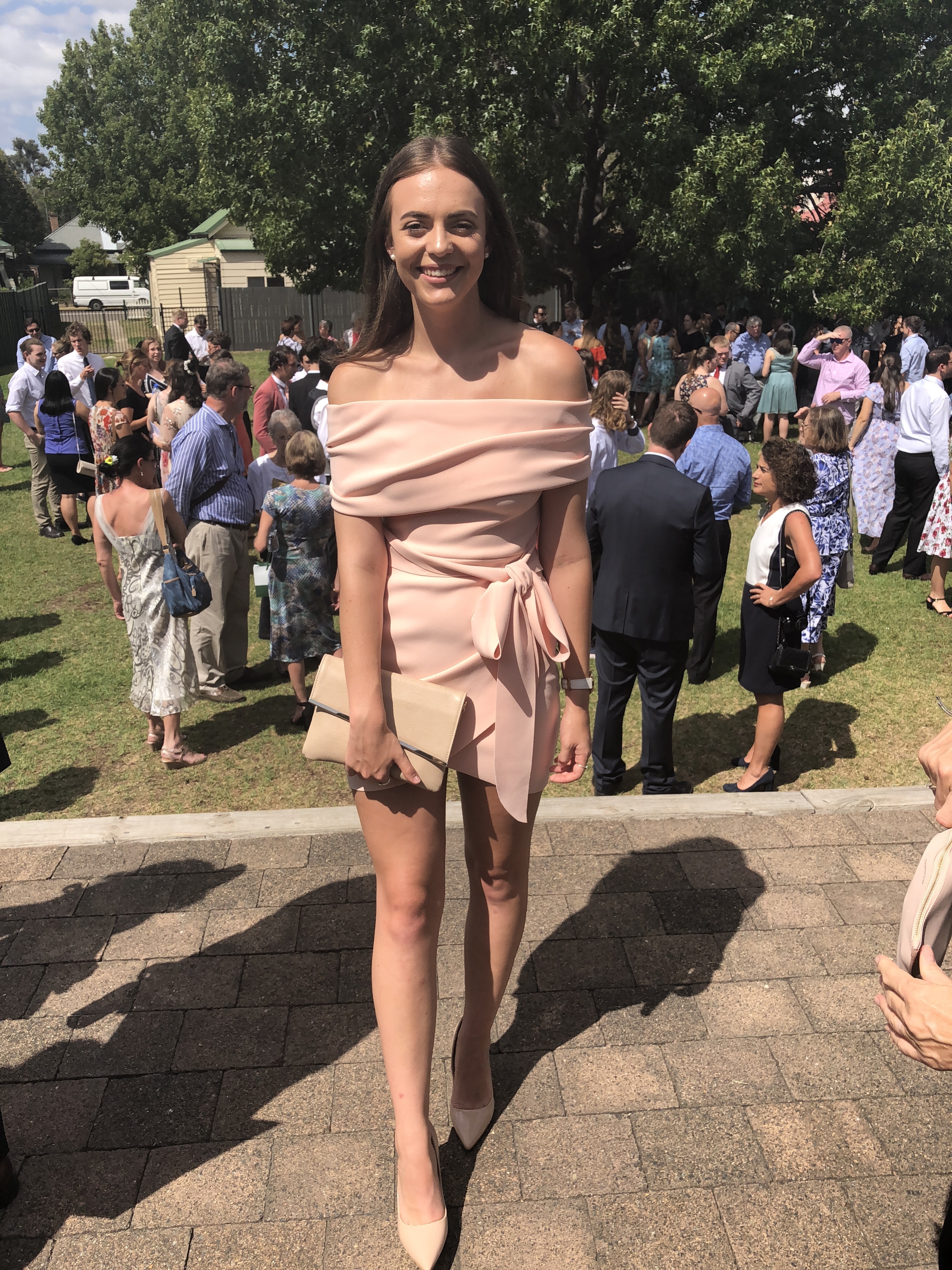 Bec & Bridge  Marvellous Mini Dress Peach Size 10 - Image 4